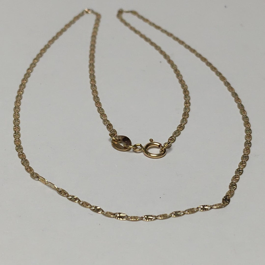 CADENA ORO COMBINADO 10 K 1.6 GRMS (SEMINUEVO)