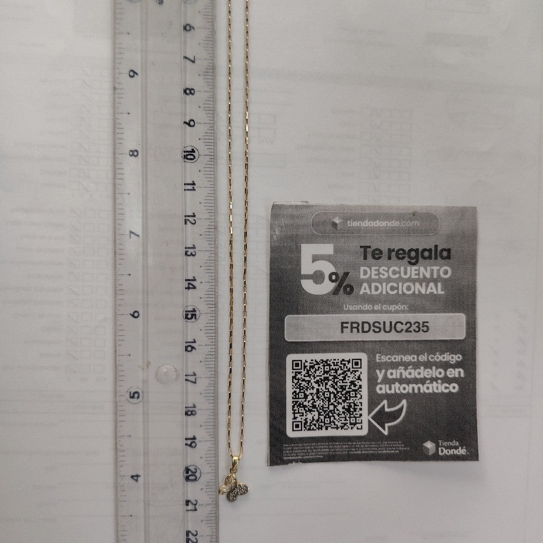 CADENA, DIJE ORO 10 K 1.3 GRMS (SEMINUEVO)