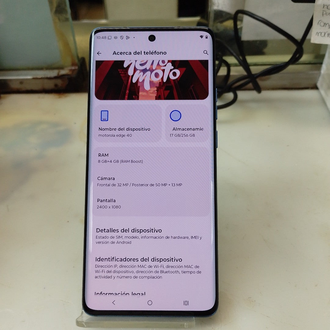 CELULAR MOTOROLA EDGE 40 XT2303-2 (2023) 256 GB 8 GB RAM (SEMINUEVO)