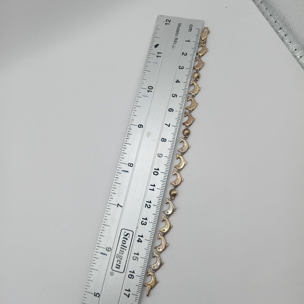 PULSERA ORO, ORO COMBINADO 14 K 5.7 GRMS (SEMINUEVO)