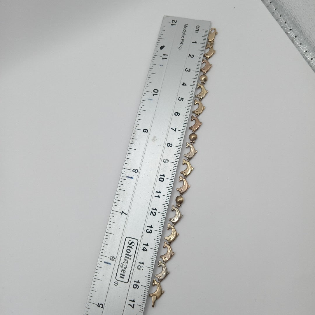 PULSERA ORO, ORO COMBINADO 14 K 5.7 GRMS (SEMINUEVO)