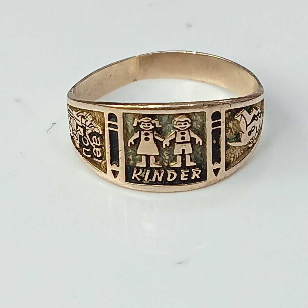 ANILLO DE GRADUACIÓN ORO 8 K 1,50 GRMS (SEMINUEVO)
