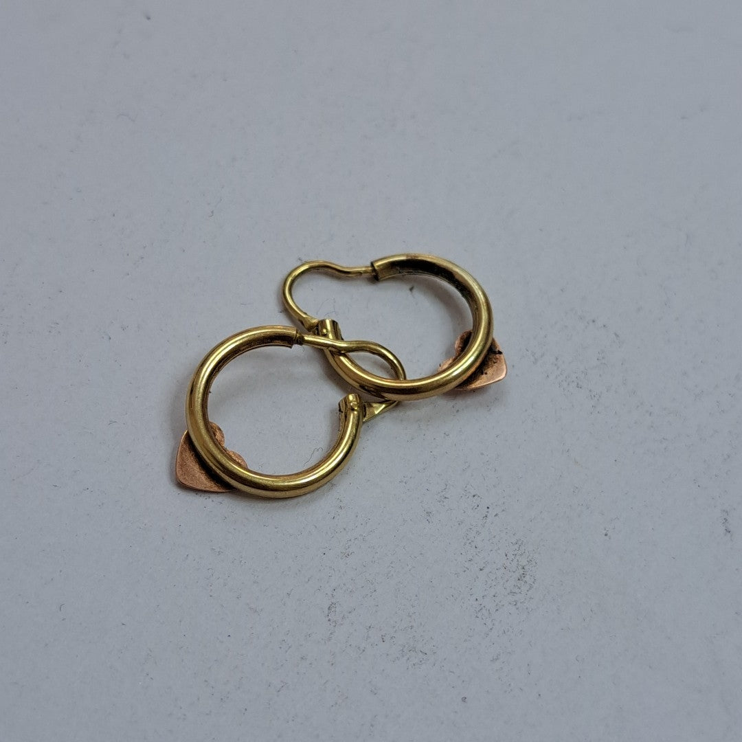 ARRACADAS PAR ORO 10 K 1 GRMS (SEMINUEVO)
