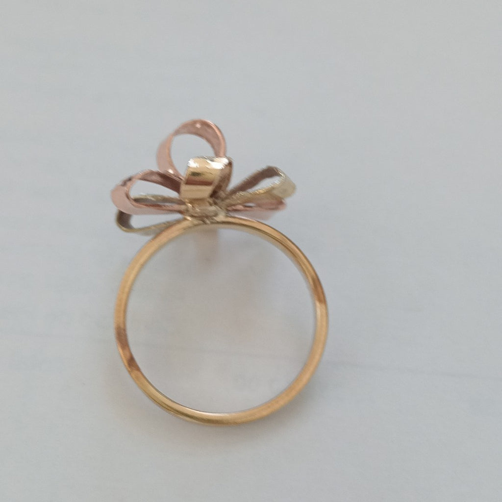 ANILLO ORO COMBINADO 10 K 3,30 GRMS (SEMINUEVO)