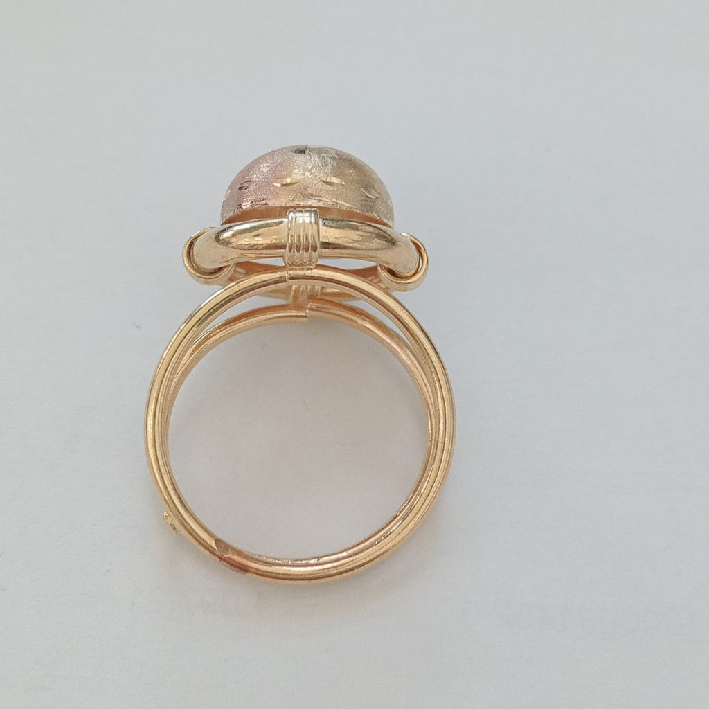 ANILLO ORO COMBINADO 10 K 2,90 GRMS (SEMINUEVO)