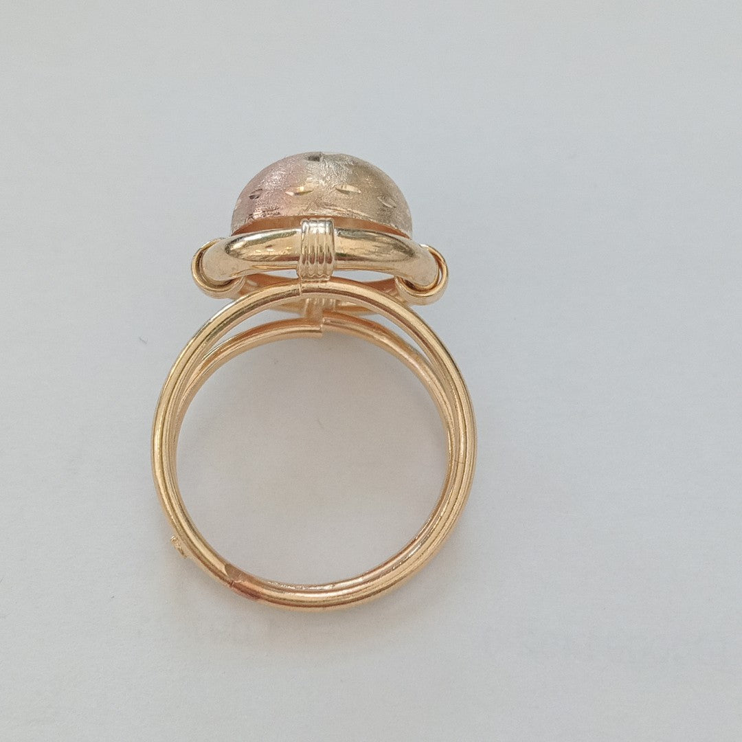 ANILLO ORO COMBINADO 10 K 2,90 GRMS (SEMINUEVO)
