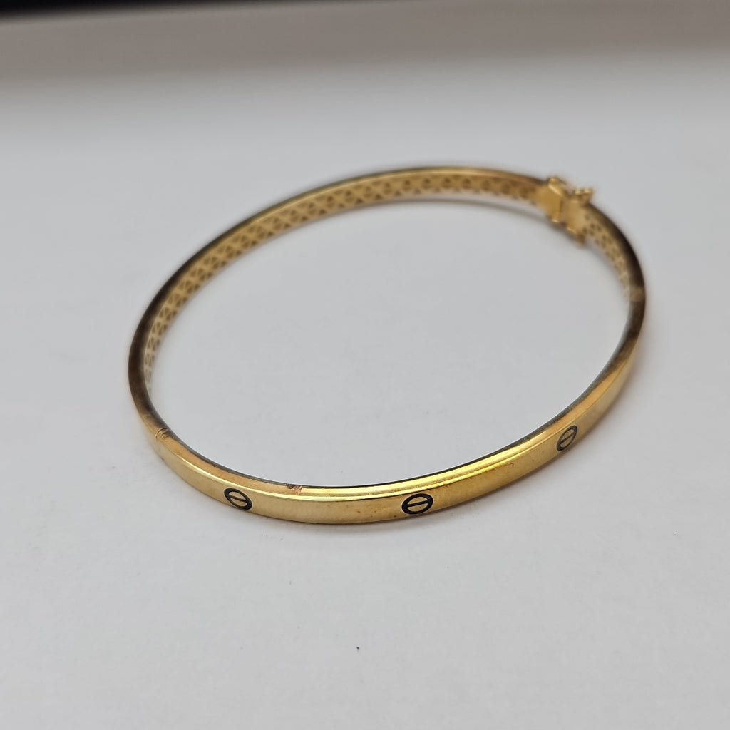 PULSERA RIGIDA ORO 10 K 4.9 GRMS (SEMINUEVO)