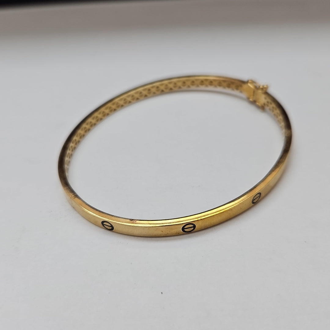 PULSERA RIGIDA ORO 10 K 4.9 GRMS (SEMINUEVO)