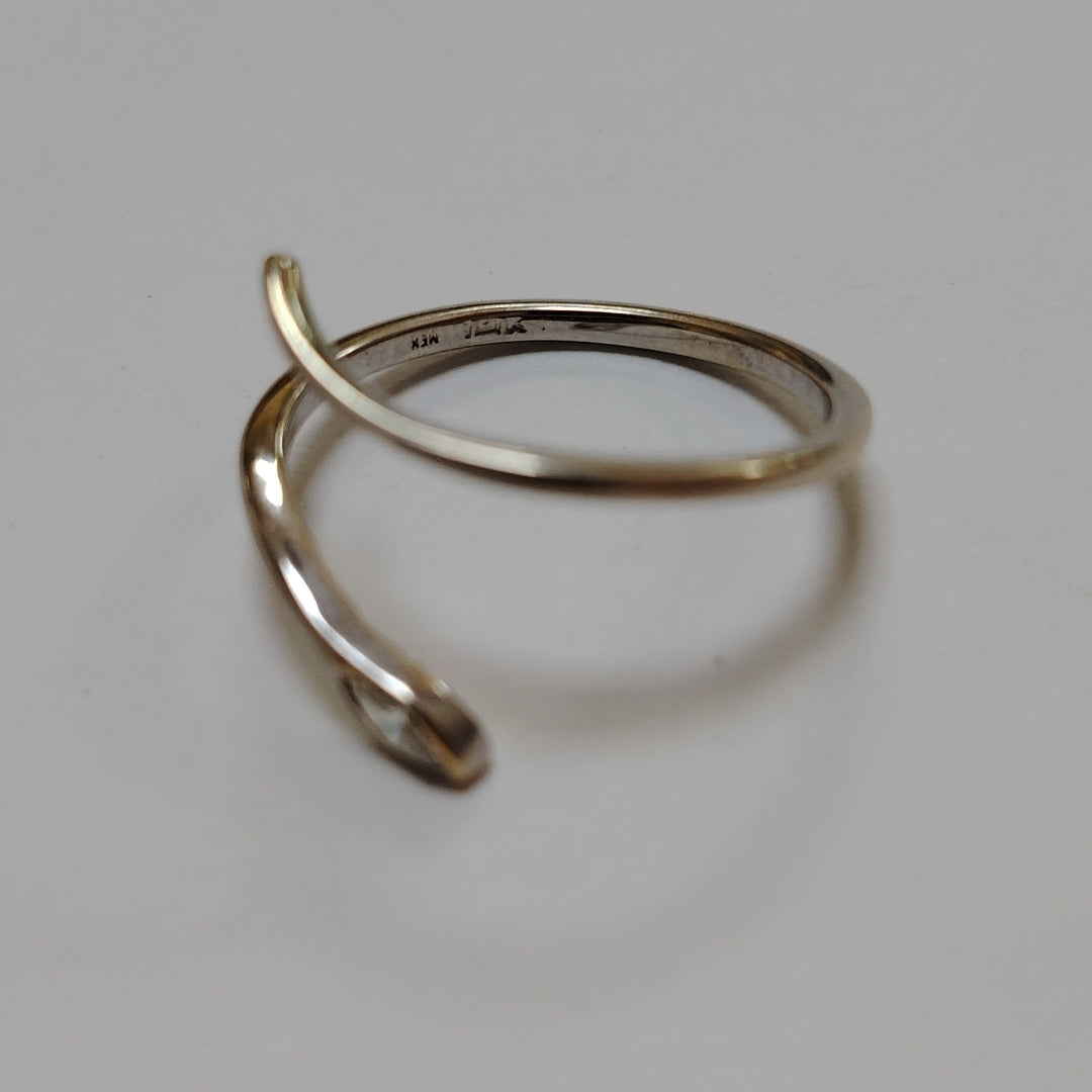 ANILLITO ORO, ORO BLANCO 14 K 1.6 GRMS (SEMINUEVO)