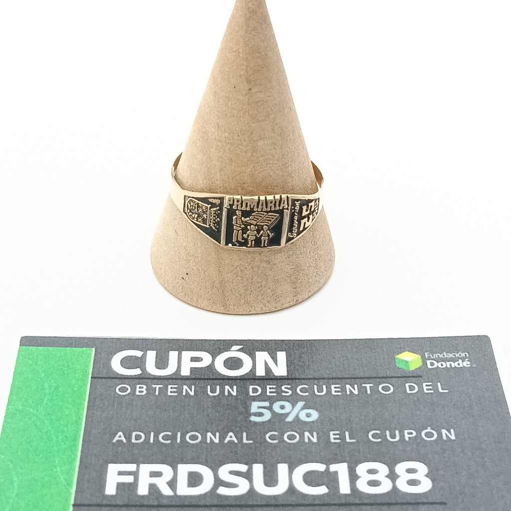 ANILLO DE GRADUACIÓN ORO 8 K 1.1 GRMS (SEMINUEVO)