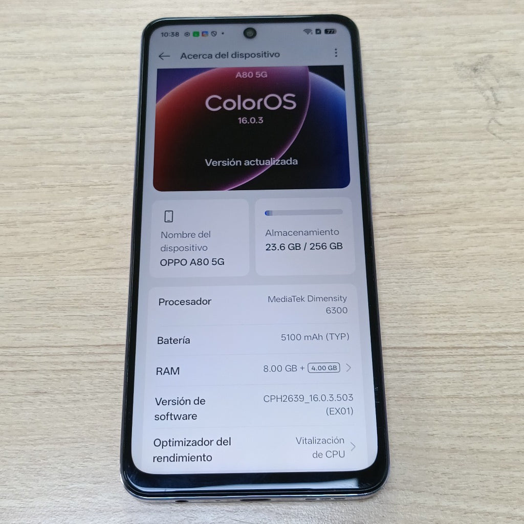 CELULAR OPPO A80 5G CPH2639 (2024) 256 GB 8 GB RAM (SEMINUEVO)