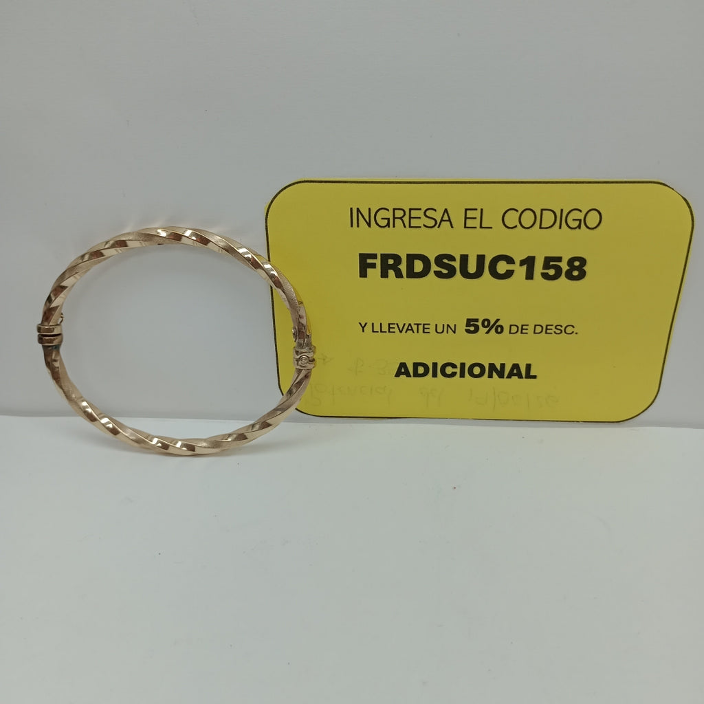 PULSERA RIGIDA ORO 10 K 6 GRMS (SEMINUEVO)