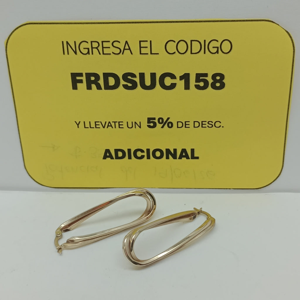 ARETES PAR ORO 10 K 2.3 GRMS (SEMINUEVO)