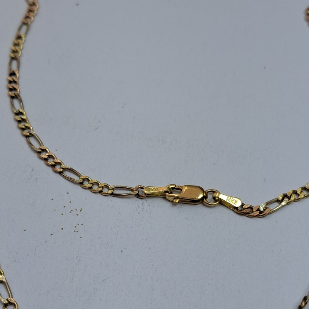 CADENA, MEDALLA RELIGIOSA ORO 14 K 5.1 GRMS (SEMINUEVO)