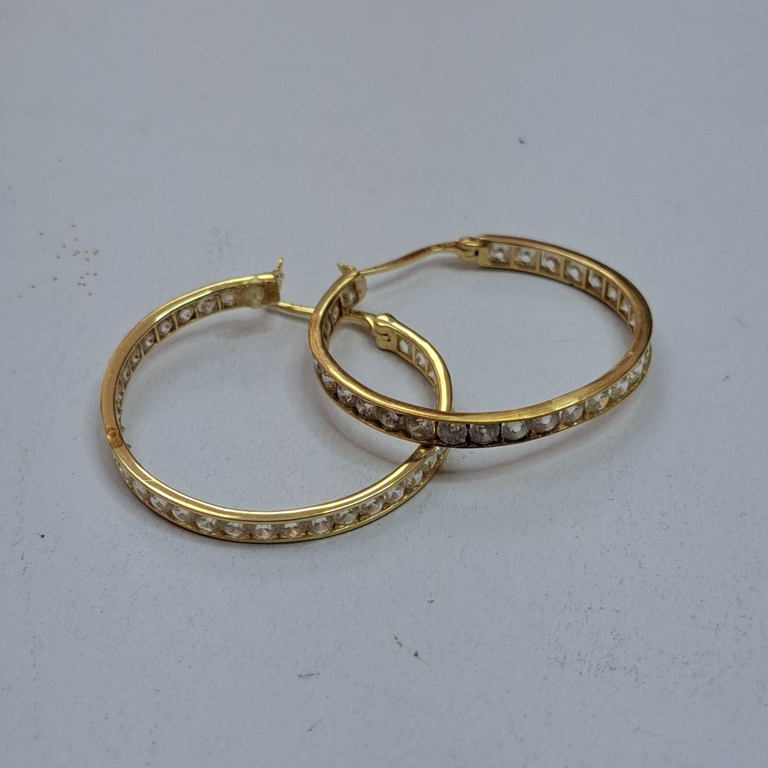 ARRACADAS PAR ORO 14 K 2.7 GRMS (SEMINUEVO)