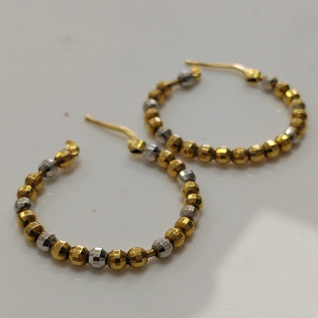 ARRACADAS PAR ORO,ORO BLANCO 14 K 4,90 GRMS (SEMINUEVO)