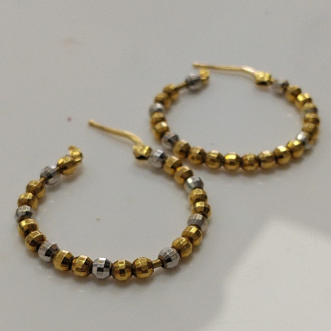 ARRACADAS PAR ORO,ORO BLANCO 14 K 4,90 GRMS (SEMINUEVO)