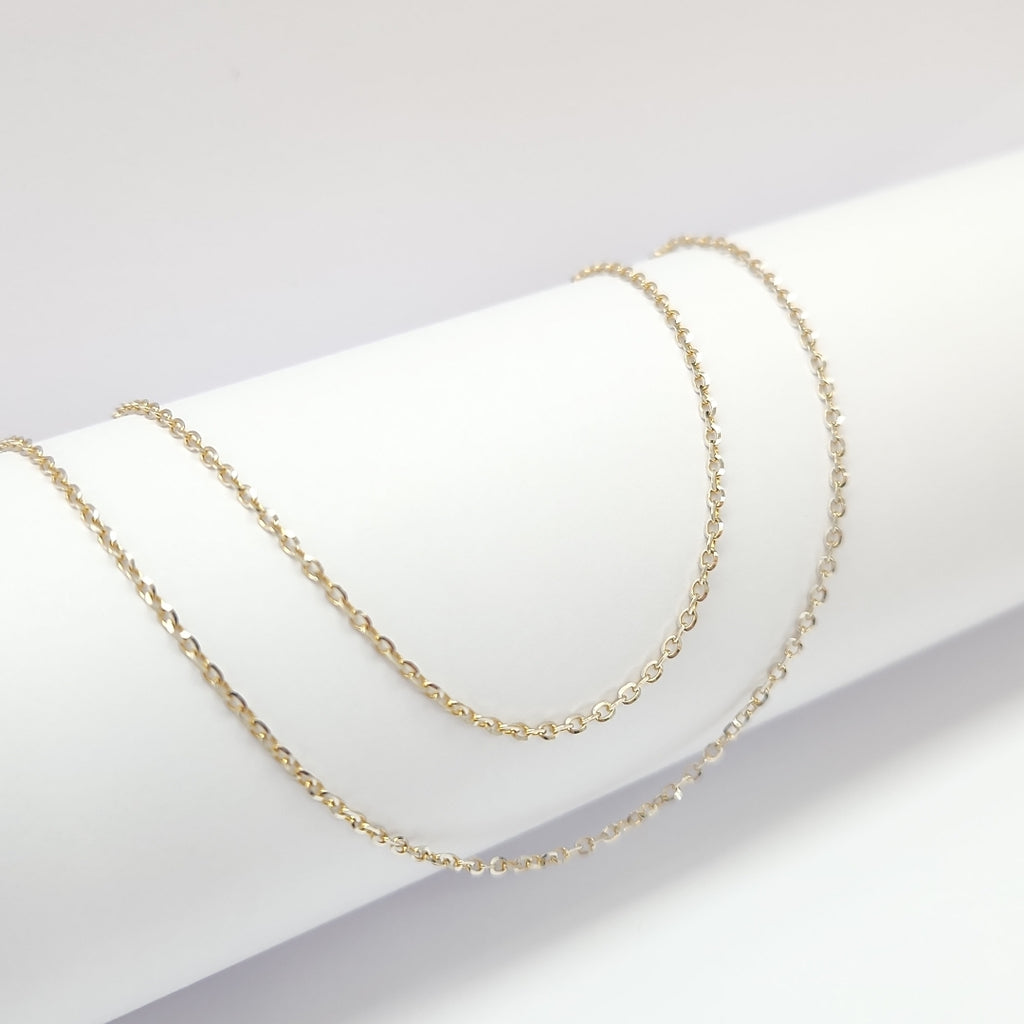 CADENA ORO, RODIADO 14 K 1.9 GRMS (SEMINUEVO)
