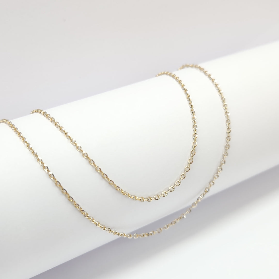 CADENA ORO, RODIADO 14 K 1.9 GRMS (SEMINUEVO)