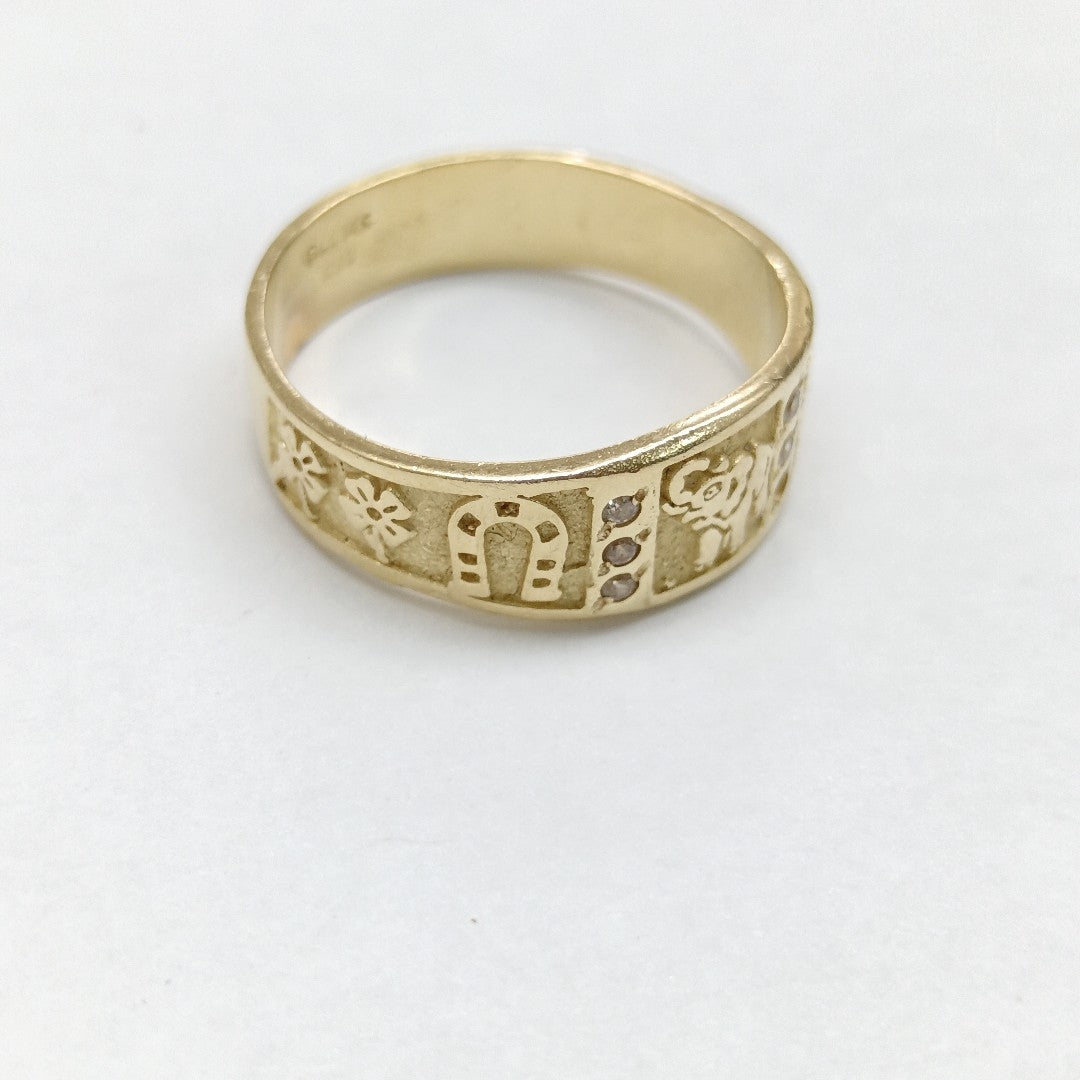 ANILLO ORO 14 K 5.3 GRMS (SEMINUEVO)
