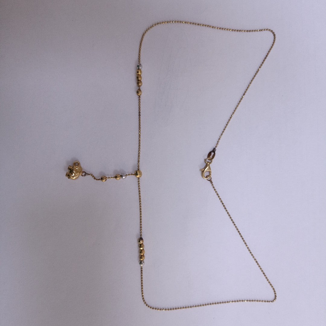 GARGANTILLA ORO COMBINADO 14 K 3.5 GRMS (SEMINUEVO)