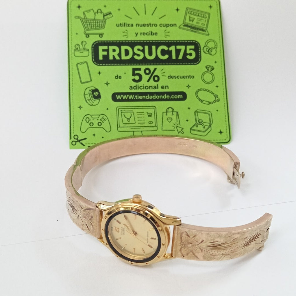 RELOJ CAJA ACERO PULSO ORO ORO 10 K 29.4 GRMS (SEMINUEVO)