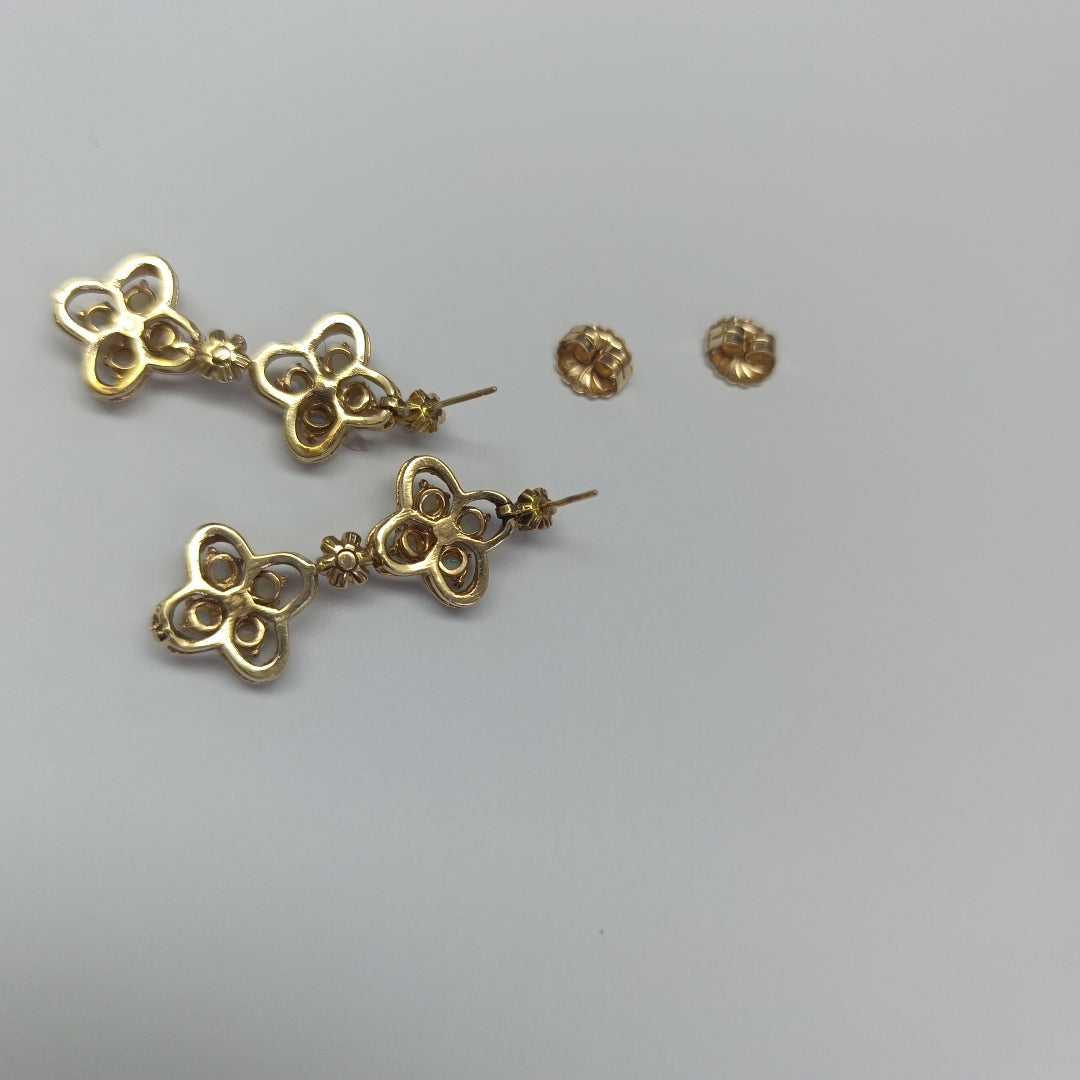 ARETES PAR ORO 14 K 13 GRMS (SEMINUEVO)