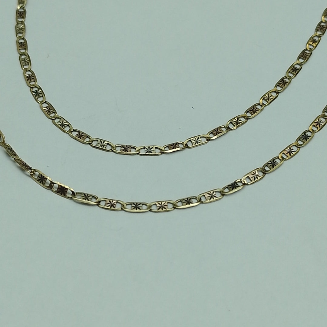 CADENA ORO,ORO COMBINADO 10 K 2,90 GRMS (SEMINUEVO)