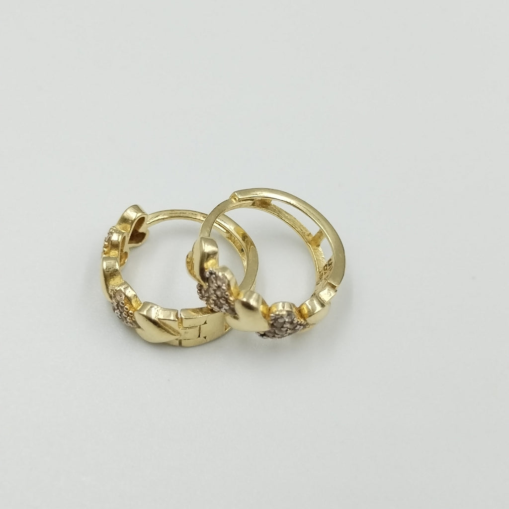 ARRACADAS PAR ORO 14 K 2.8 GRMS (SEMINUEVO)