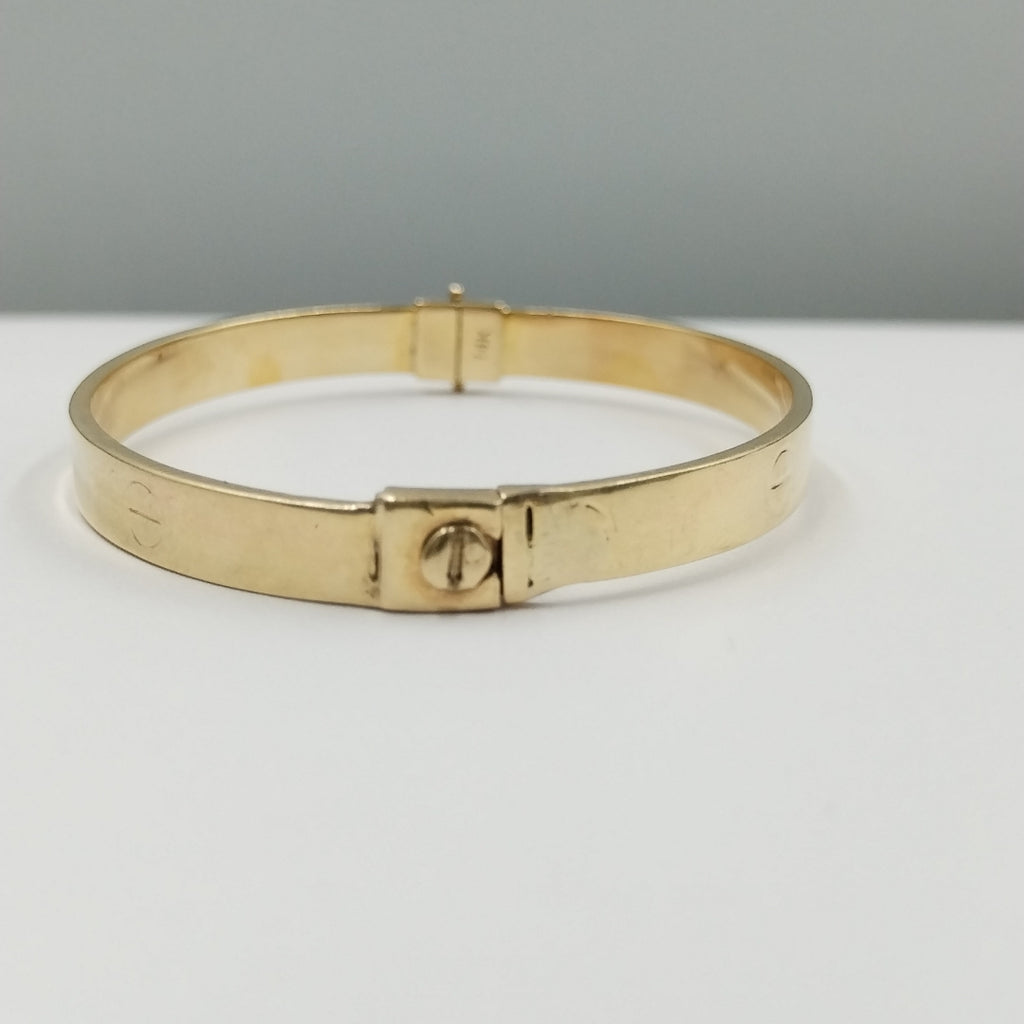 PULSERA RIGIDA ORO 14 K 8.6 GRMS (SEMINUEVO)