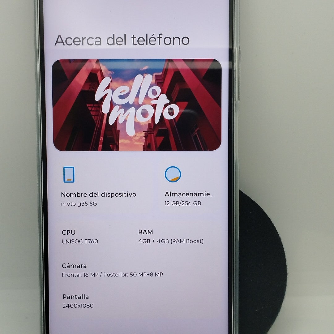 CELULAR MOTOROLA MOTO G35 5G XT2433-2 (2024) 256 GB 4 GB RAM (SEMINUEVO)