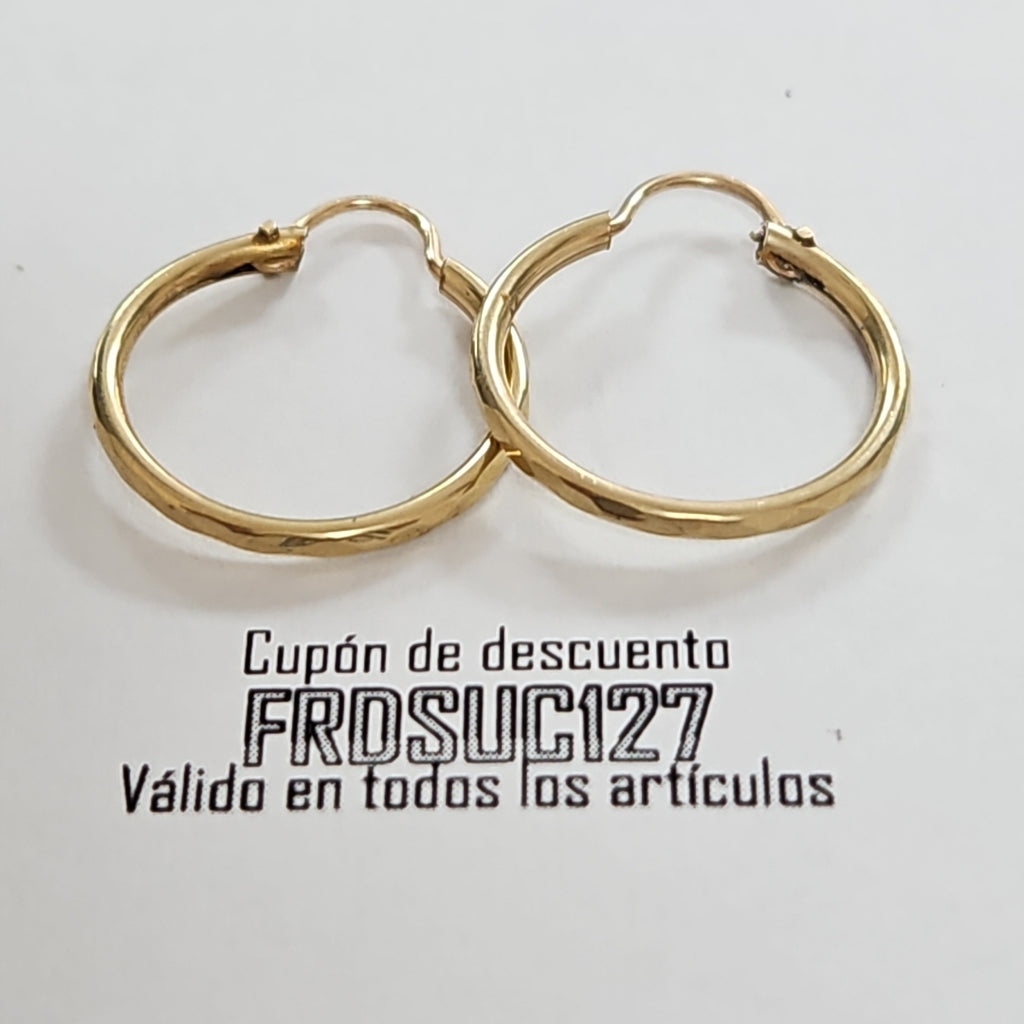 ARRACADAS PAR ORO 10 K 1.3 GRMS (SEMINUEVO)