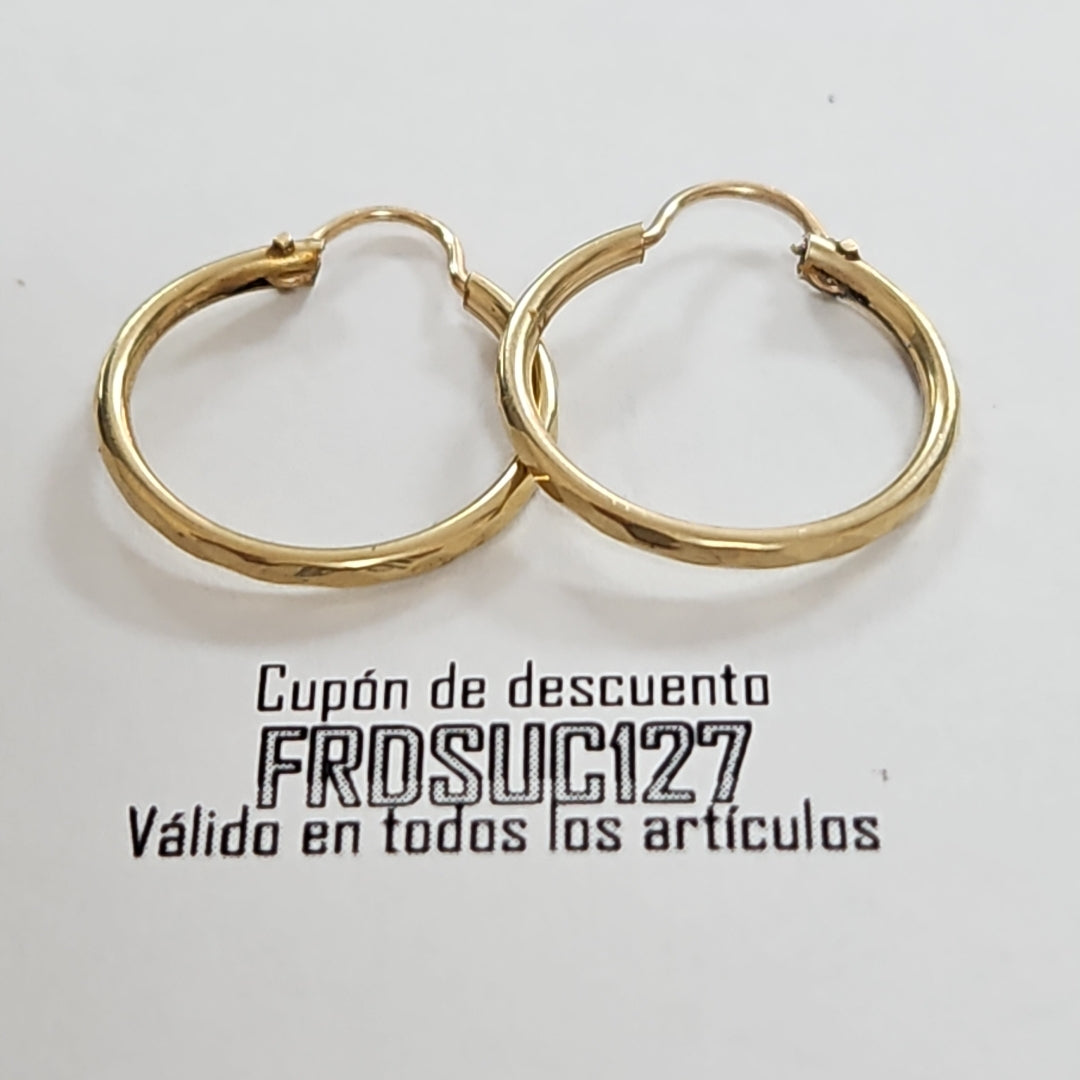 ARRACADAS PAR ORO 10 K 1.3 GRMS (SEMINUEVO)