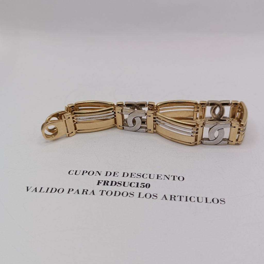 PULSERA RIGIDA ORO,ORO BLANCO 14 K 22,30 GRMS (SEMINUEVO)