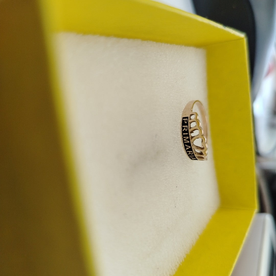 ANILLO DE GRADUACIÓN ORO 8 K 0.9 GRMS (SEMINUEVO)