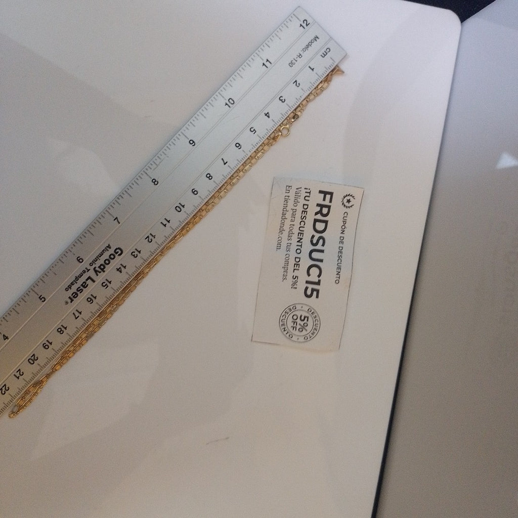 CADENA ORO,RODIADO 14 K 5,70 GRMS (SEMINUEVO)