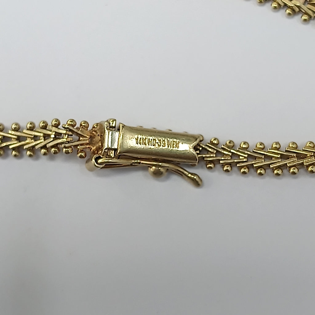 PULSERA ORO, ORO COMBINADO 14 K 8.3 GRMS (SEMINUEVO)