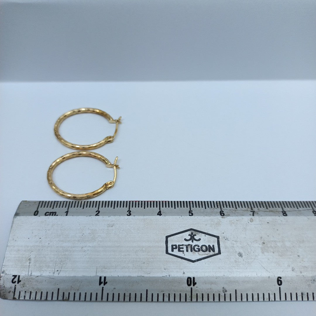 ARRACADAS PAR ORO 14 K 1.8 GRMS (SEMINUEVO)