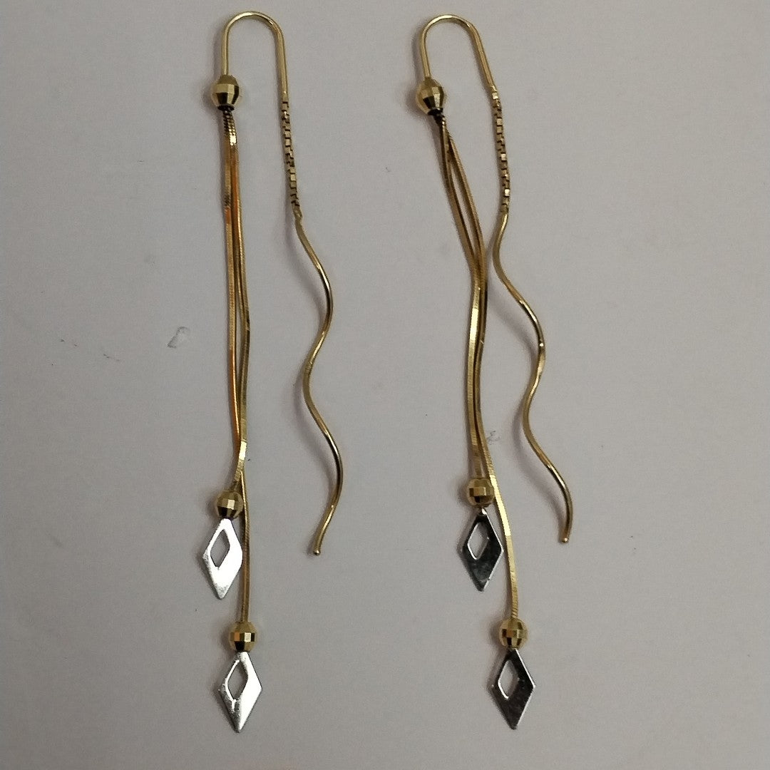 ARETES PAR ORO 14 K 2,30 GRMS (SEMINUEVO)
