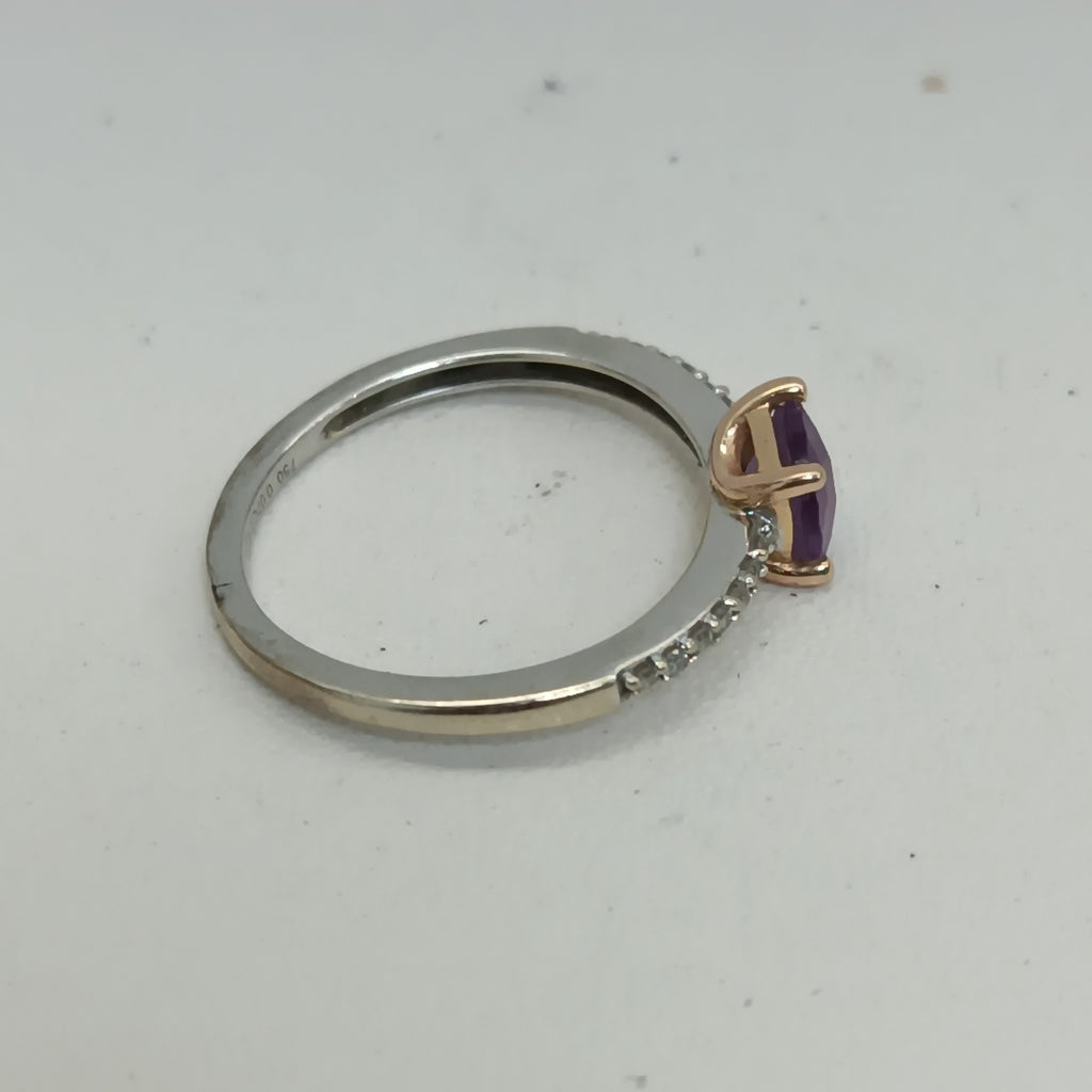 ANILLO ORO,ORO BLANCO 18 K 1,90 GRMS (SEMINUEVO)