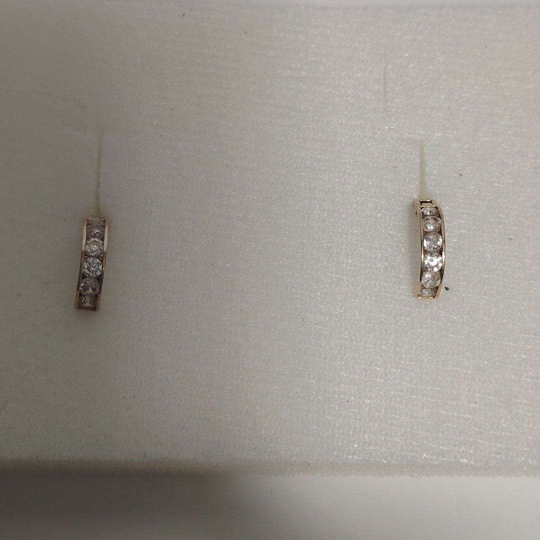 ARRACADAS PAR ORO 14 K 1,00 GRMS (SEMINUEVO)