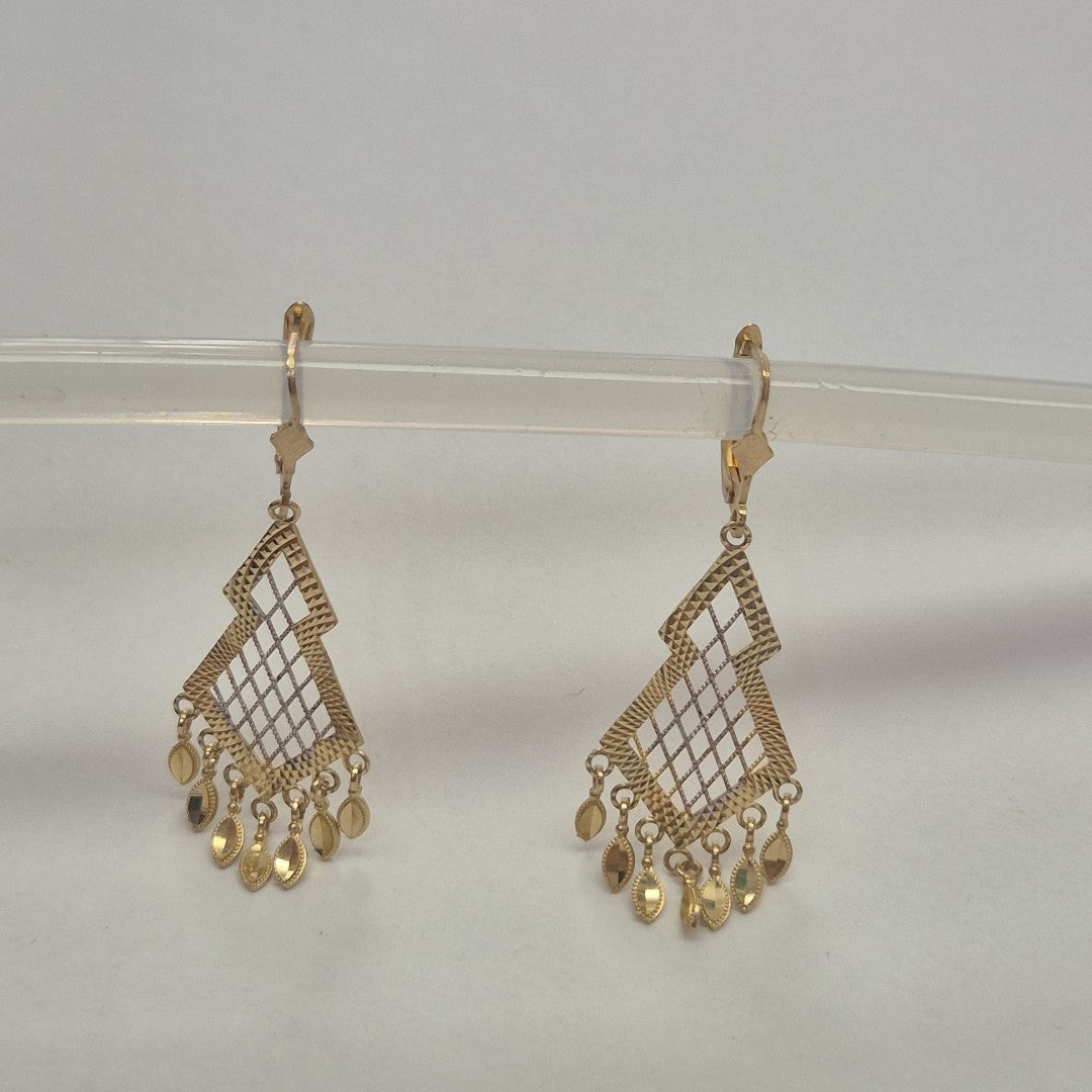 ARETES PAR ORO 10 K 4,10 GRMS (SEMINUEVO)
