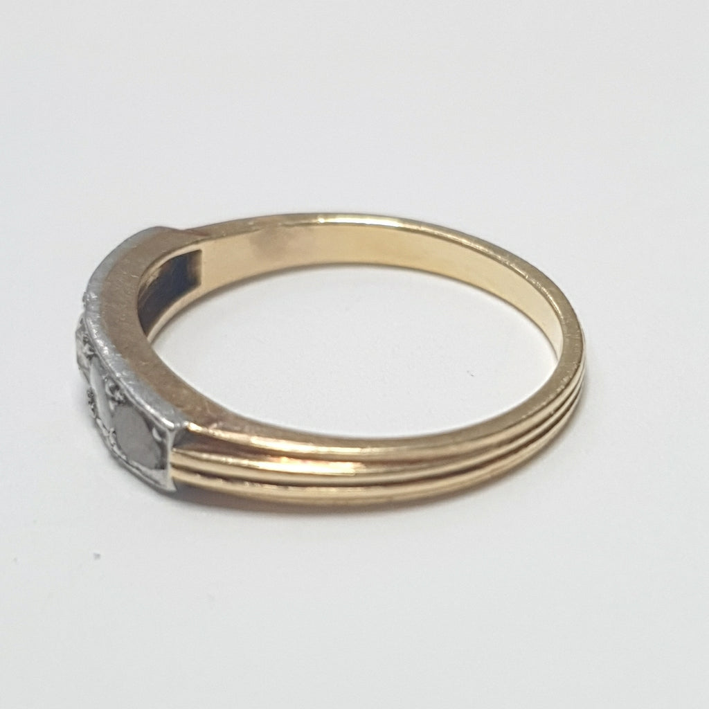 ANILLITO ORO COMBINADO 18 K 3,40 GRMS (SEMINUEVO)