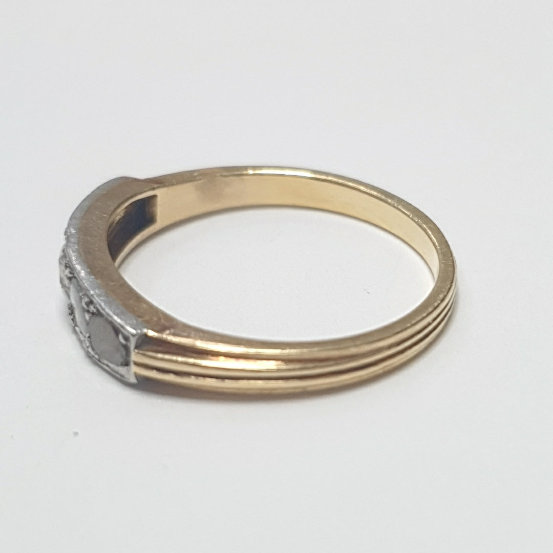 ANILLITO ORO COMBINADO 18 K 3,40 GRMS (SEMINUEVO)