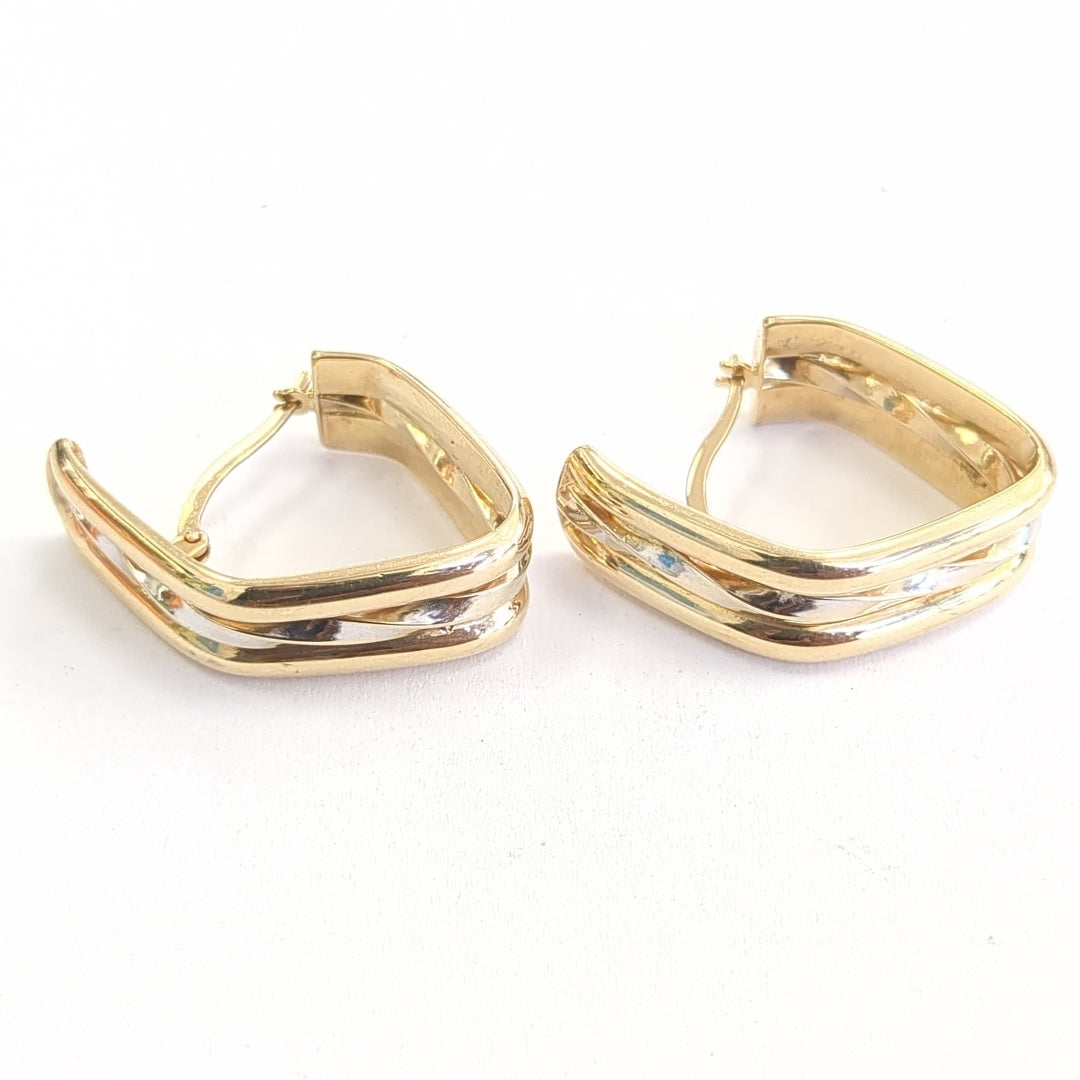 ARRACADAS PAR ORO 14 K 6.4 GRMS (SEMINUEVO)