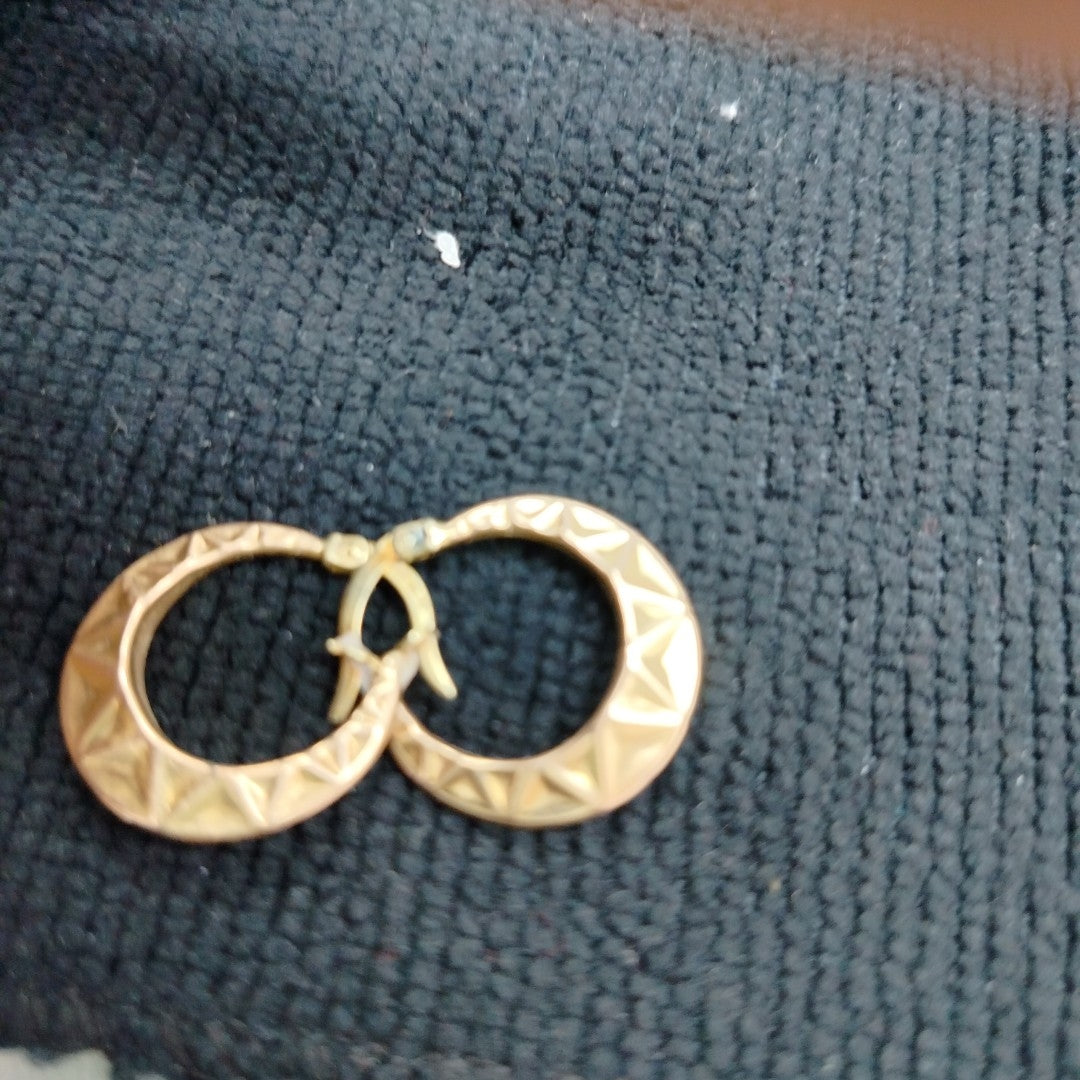 ARRACADAS PAR ORO COMBINADO 10 K 1,50 GRMS (SEMINUEVO)