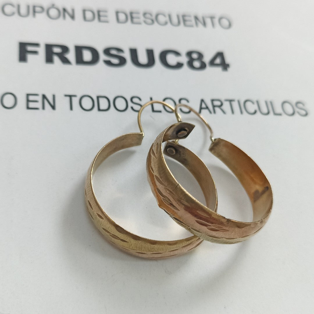 ARRACADAS PAR ORO 8 K 4.4 GRMS (SEMINUEVO)