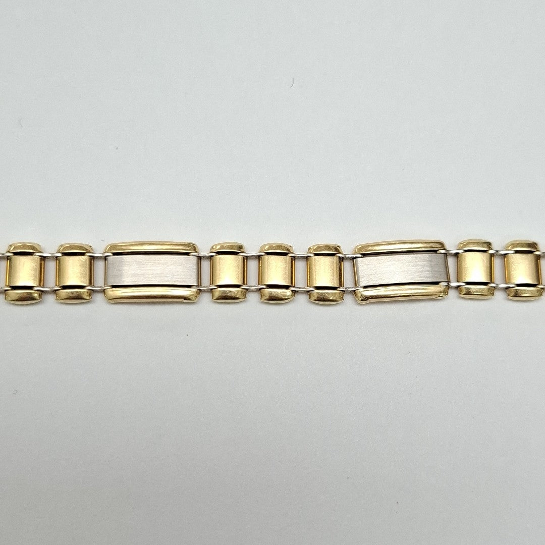 PULSERA ORO BLANCO 14 K 14,40 GRMS (SEMINUEVO)