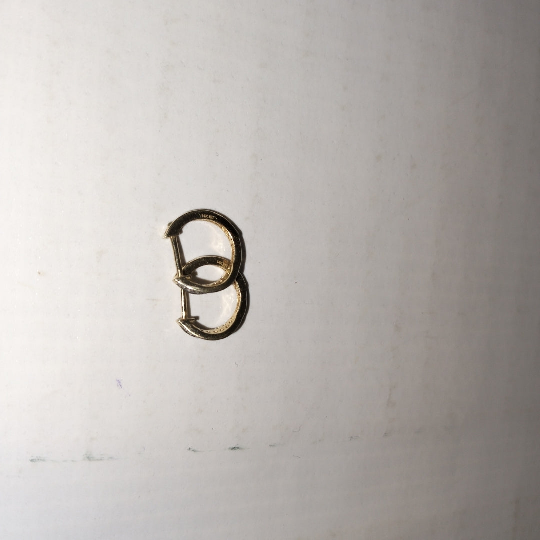 ARRACADAS PAR ORO 14 K 1.6 GRMS (SEMINUEVO)