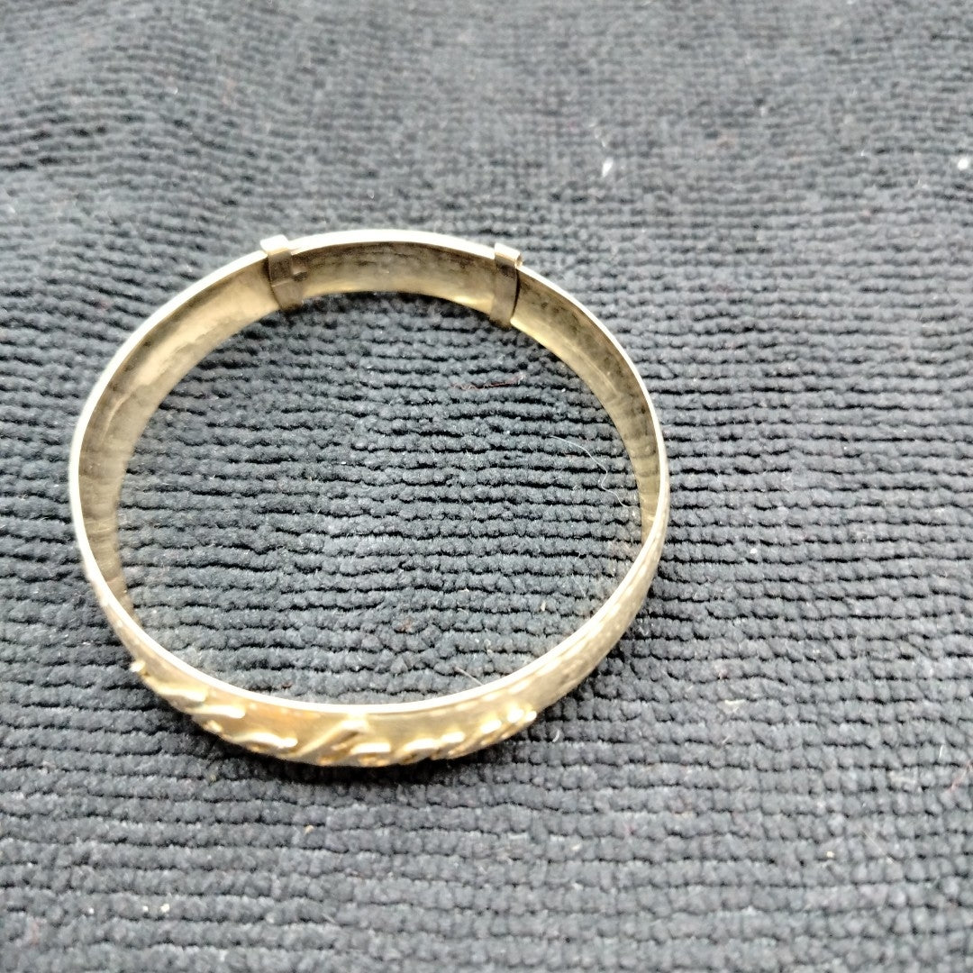 PULSERA RIGIDA ORO 10 K 10,70 GRMS (SEMINUEVO)